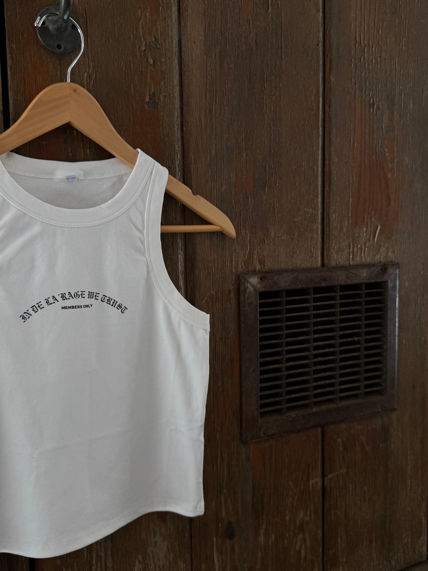 Members Only Tank White